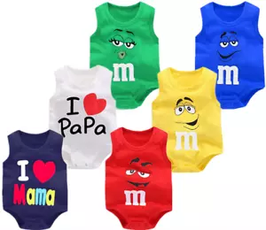 Cute Newborn Kids Baby Girl Boy Cotton Romper Jumpsuit Bodysuit Clothes Outfits - Picture 1 of 18