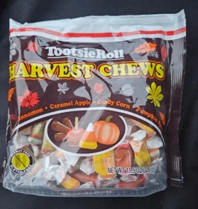 Tootsie Roll Harvest Chews - Ein 11,5 Oz Beutel Zimt Karamell Süßigkeiten Mais Kürbis - Bild 1 von 2