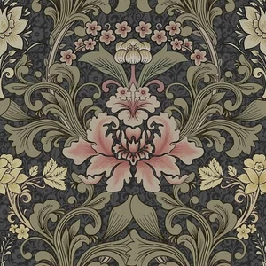 Self-Adhesive Vintage Floral Wallpaper - Removable 48.39 sq ft William Morris - Picture 1 of 10