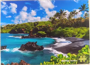 Hawaiin Beach 500 Piece Jigsaw Puzzle with Poster - Picture 1 of 4