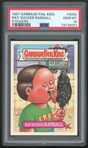 1987 Topps Garbage Pail Kids 10th Series 408b Rat-Sucker Randall PSA 10 GEM MINT