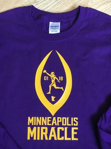 MINNEAPOLIS MIRACLE MINNESOTA VIKINGS T-SHIRT 01-14-18 MEN AND WOMEN SIZES SKOL - Picture 1 of 22
