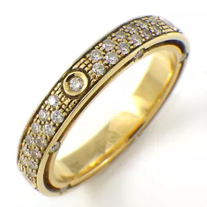 Anillo DAMIANI LADO D 20086866_c 20087301 pavé diamante eternidad completo 750YG US7.5 - Imagen 1 de 8