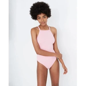 Madewell Second Wave Ribbed Racerback One-Piece Swimsuit Size XL - Picture 1 of 9