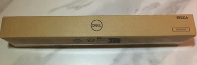 Dell SB521A Slim Speaker bar,  USB Magnetic, , 180 Hz to 20 kHz , NEW - Image 1 of 4