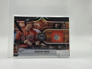 Sello de reliquias de aprobación Topps Tribute 2022/199 Austin Hays #SOA-AH - Imagen 1 de 3