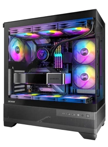 Aqua 7 ATX Mid Tower Gaming PC Case - OPEN BOX - Zdjęcie 1 z 12