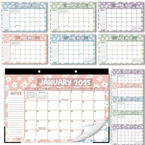 Calendario de escritorio grande floral 2025-2026 - 2025 calendario de escritorio grande, escritorio - Imagen 1 de 9