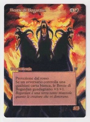 Altered Italian Beasts of Bogardan HP Legends MTG Magic Hand Painted Unique Art! - Image 1 of 2