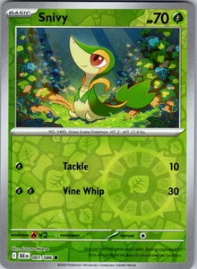 Snivy Reverse Holo 001/086 SV: Black Bolt Common - NM - Picture 1 of 2