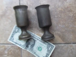 Bonito par emparejado de jarrones de artillería de trinchera de 37 mm de la Primera Guerra Mundial de 1916, folclóricos, regalo - Imagen 1 de 8