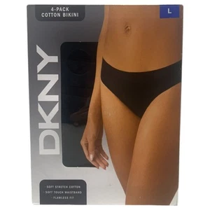 DKNY Ladies' Cotton Briefs 4-Pack (Size L) - Picture 1 of 1