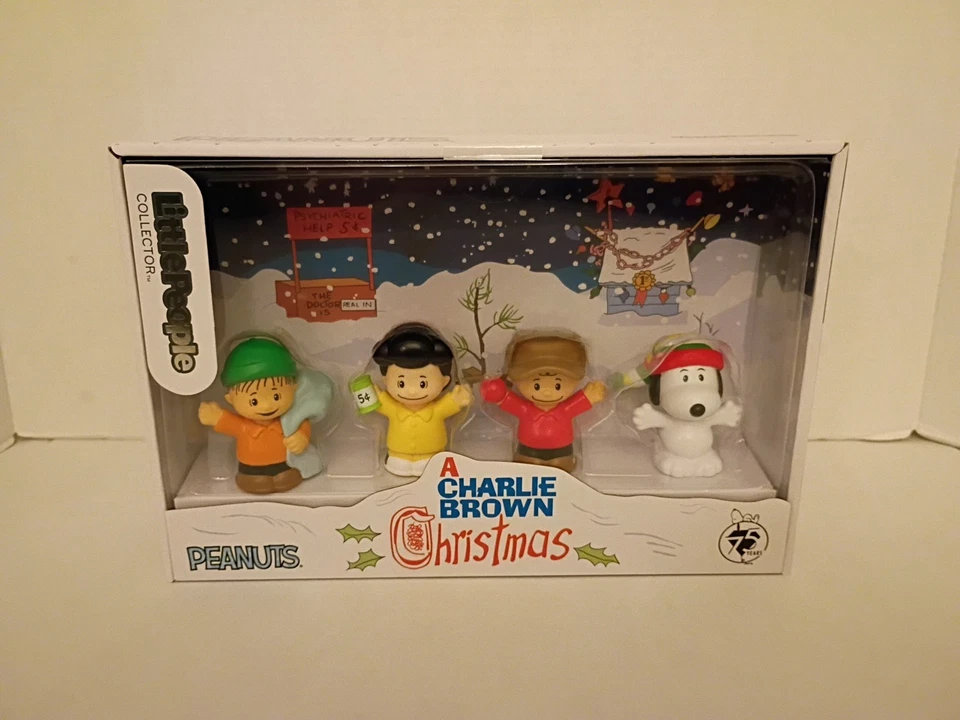 Fisher Price Little People Collector PEANUTS A Charlie Brown Christmas Linus HTF - image 1 of 4