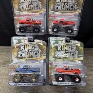 LOTTO DI 4 MONSTER TRUCK CHEVROLET GREENLIGHT KINGS OF CRUNCH 2020-21! - Foto 1 di 5