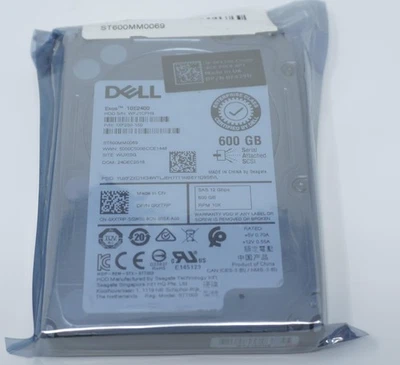 ST600MM0069 Dell 600GB 10KRPM 12Gb 2.5" SAS HDD - Image 1 of 2
