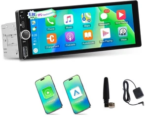 Autoradio 6.86" 1DIN Android 15 2+64G Carplay GPS NAVEGACIÓN WiFi Bluetooth RDS Tipo-C - Imagen 1 de 24