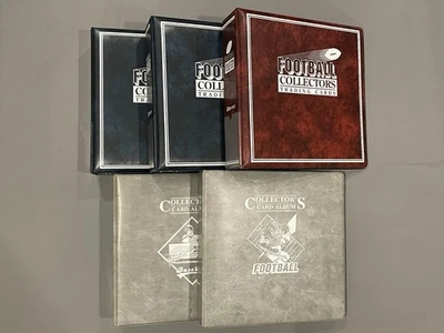 "Lote de 5 álbumes de carpeta de tarjetas deportivas de 3"" acolchados ligeramente usados (1)" Foto 1 de 4