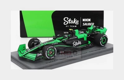 1:43 SPARK Sauber F1 C44 Team Stake Kick #24 Bahrain Gp 2024 Zhou Guanyu S9516 - Immagine 1 di 2