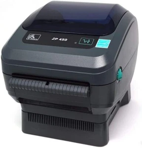 Zebra ZP450 USB Serial 203dpi Desktop Thermal Label Thermal Printer With PSU - Picture 1 of 4