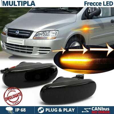 Frecce LED Sequenziali per Fiat MULTIPLA 2 DINAMICHE Laterali Nere CANBUS - Immagine 1 di 4