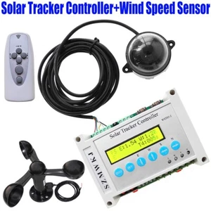 Dual Axis Solar Tracker Controller+Wind Speed Sensor for Solar PV Panel Tracking - Picture 1 of 12