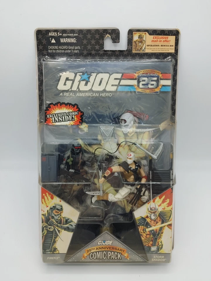 GI Joe 25th 30th 50th Comic 2 Pac Firefly & Storm Shadow New MOSC - Image 1 of 2