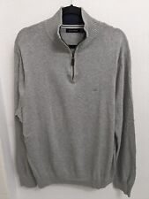 Nautica 1/4 Zip Sweater Pullover Men's Long Sleeve Logo Gray Color New (L)