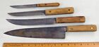 Forgecraft HI-CARBON Four Kitchen Knife Set Carbon Steel Blades include 10