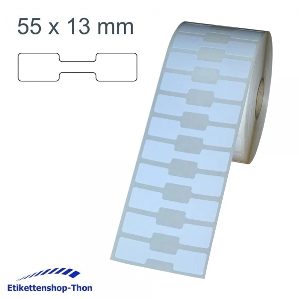 ETIKETTENSHOP THON Schmucketiketten / Juwelieretiketten auf Rolle - 55 x 13 mm - 2.500 Stück