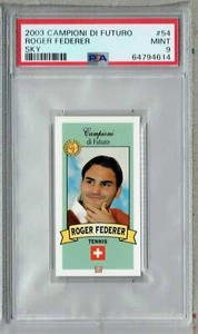 PSA 9 MINT Roger Federer 2003 Campioni Di Futuro #54 Rookie Card Blue Sky - Picture 1 of 1