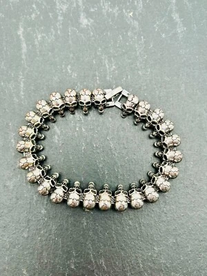 Armband Totenkopf Schädel Herren Männerarmband Armreif Modeschmuck Geschenk - Bild 1 von 2