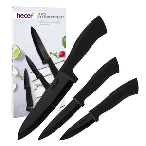 Ceramic Knife Set of 3 Extra Sharp Non-stick Blade Durability for Your Kitchen - Picture 1 of 11