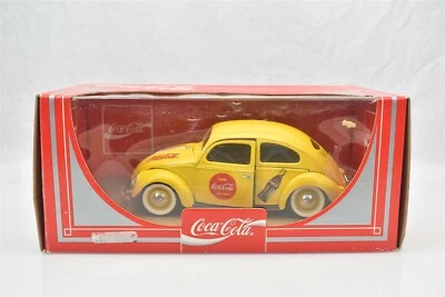 Solido Coca Cola VW Volkswagen Yellow Bug Diecast Car Coke 1:18 - Image 1 of 4