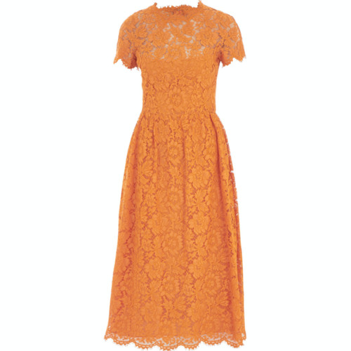 Abito midi VALENTINO in pizzo con cordoncino e guipure IT 42 UK 10 £4830