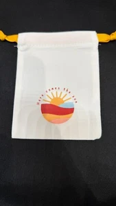 3x5 cotton "Here comes the sun" drawstring pouch /party favor /250 pcs - Picture 1 of 4