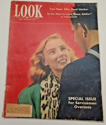 LOOK Magazine November 30, 1943 SPECIAL ISSUE: For Serviceman Overseas Foto 1 de 4