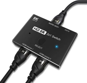 HDMI HD 8K 4K 48Gbps Directional Adapter Converter for Switch Xbox PS5 - Picture 1 of 8