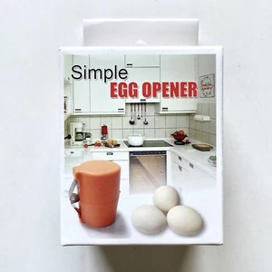 Egg Shell Opener With Color Box Kitchen Tool Portable Egg Opener Yellow - Picture 1 of 5
