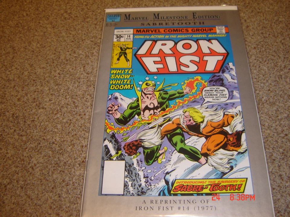 IRON FIST 14 MARVEL MILESTONES EDITION  FIRST SABRETOOTH - Image 1 of 1