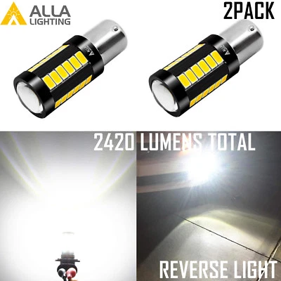 Alla Lighting 30-LED 1156 Backup Reverse|Turn Signal Light Bulb Bright White VS - Image 1 of 4