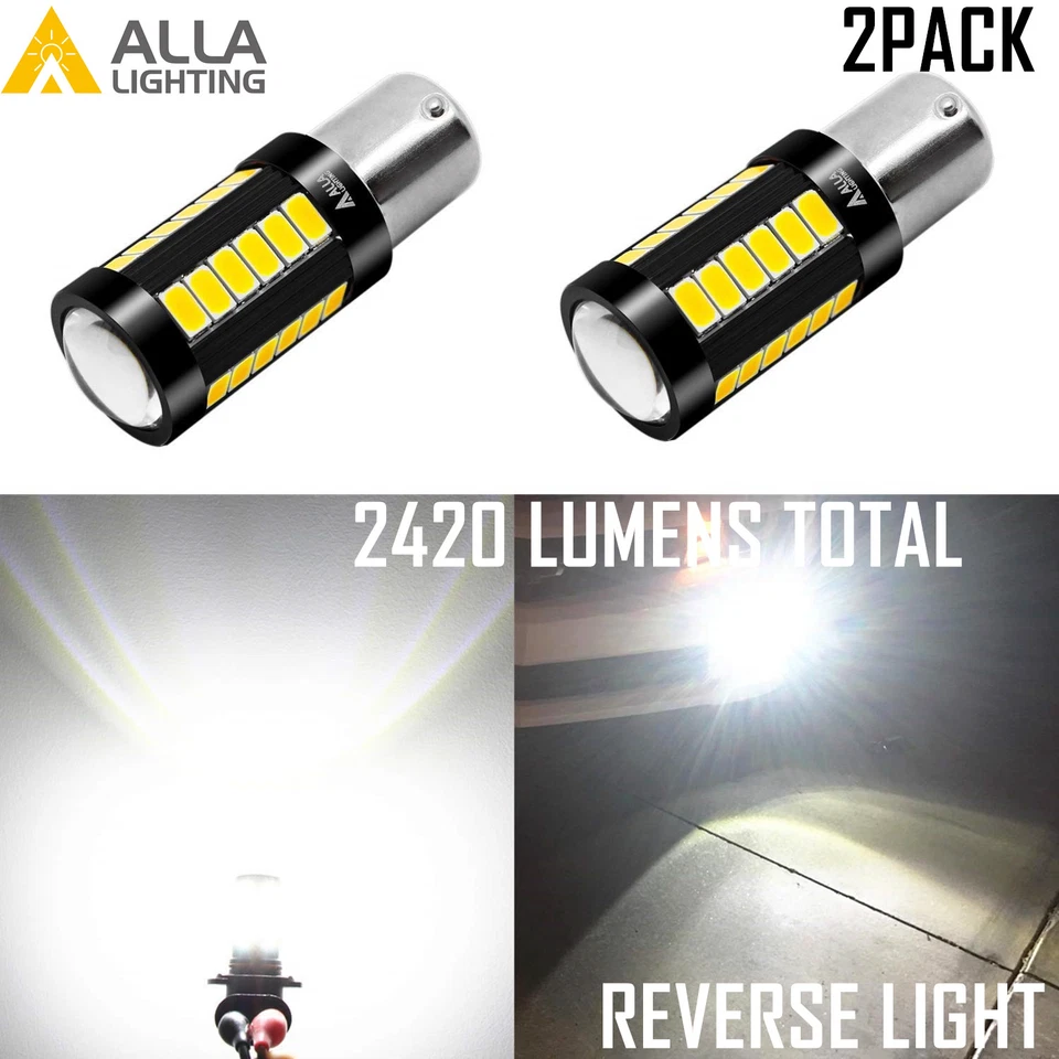 Alla Lighting 30-LED 1156 Backup Reverse|Turn Signal Light Bulb Bright White VS - Image 1 of 4