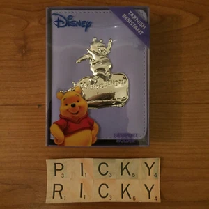 Disney Winnie The Pooh Lilac Passport Holder (for a boy named Lewis) - Picture 1 of 4