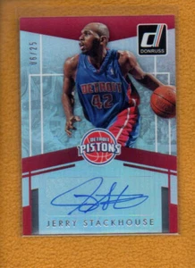 Jerry Stackhouse 2016-17 Donruss Elite Signatures Auto /25 - Picture 1 of 2