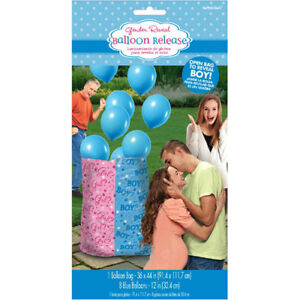BABY SHOWER Gender Reveal BOY BALLOON RELEASE KIT ~ Party Supplies Latex Blue