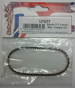 Schumacher U7077 Bando 71T x 4mm Belt - Cougar KC Free Shipping - Picture 1 of 2