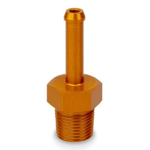 ORANGE 1/8 NPT to 4mm 5mm (3/16) Aluminium PUSH ON BARB TAIL Hose Pipe Fitting - Picture 1 of 2