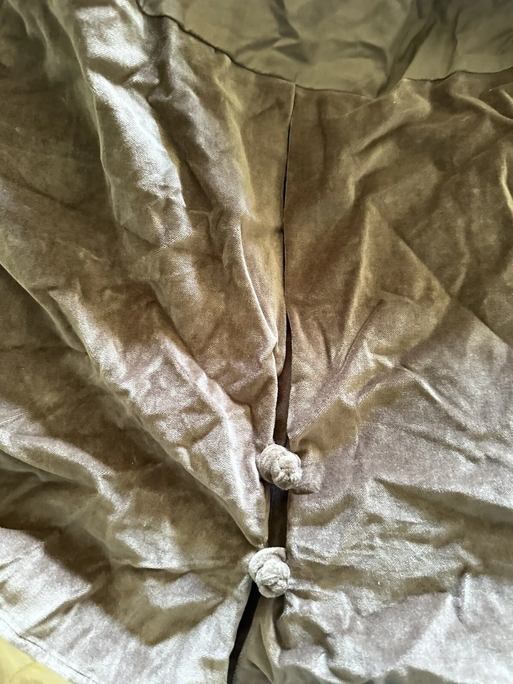 HAWTHORNE HILL КОРИЧНЕВАЯ БАРХАТНАЯ ЮБКА ДЛЯ КРОВАТИ с разделенными углами - F/Q 60 дюймов x 58 дюймов - Изображение 1 из 4