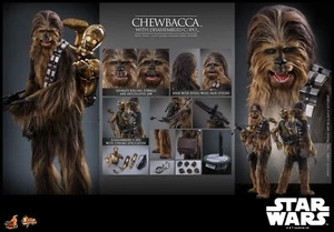 Pre-Sale Hot Toys MMS766 1/6 Star Wars Chewbacca with Disassembled C-3PO Figure - Picture 1 of 10