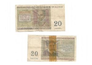 Belgique : Billet 20 Francs 01-07-1950 Belgie Twintig Frank