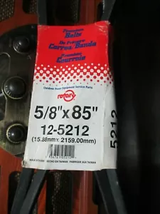 12-5212 5L850 5212 rotierender Premium schwarzer Riemen 5/8 Zoll x 85 Zoll KOSTENLOSER VERSAND IN DEN USA - Bild 1 von 1